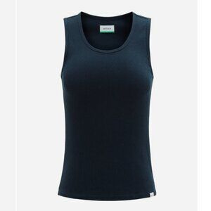 NWT VALLIER Cotton Blend Monti Rib Tank Top - M - Dark Navy
